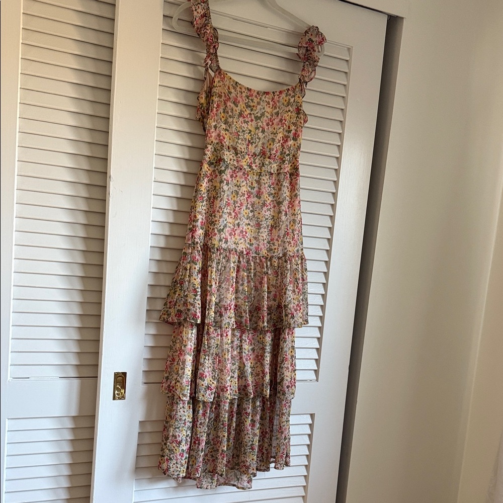 Astr Multicolor Floral Midi Dress